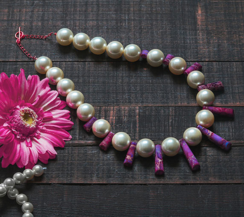 Learn how to make a big bold necklace