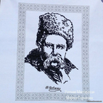 Портрет Шевченко вышитый крестом, вышивка крестом
