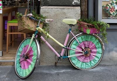 Велосипед с рукодельными идеями